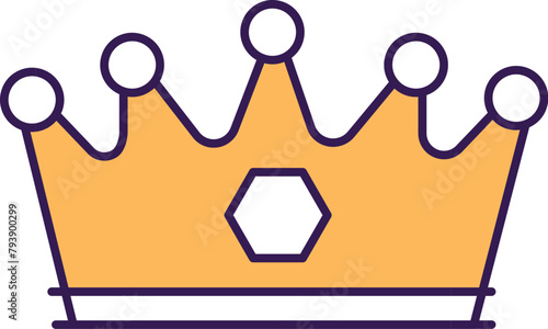 Crown Vector Icon which can easily modify or edit