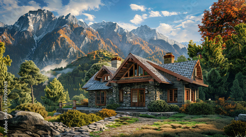 House in the mountain photo