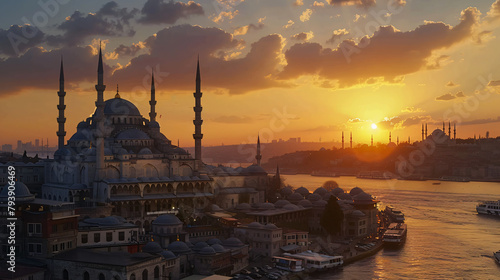 Istanbul Turkey. Suleymaniye Mosque  photo