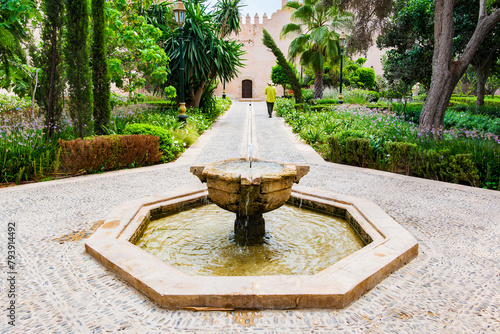 Kasbah of Udayas fortress in Rabat Morocco. Kasbah Udayas is ancient attraction of Rabat Morocco, near Bou Regreg river.