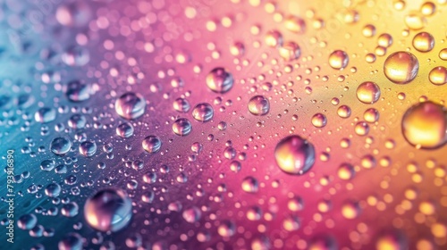 Abstract Purple water bubbles background