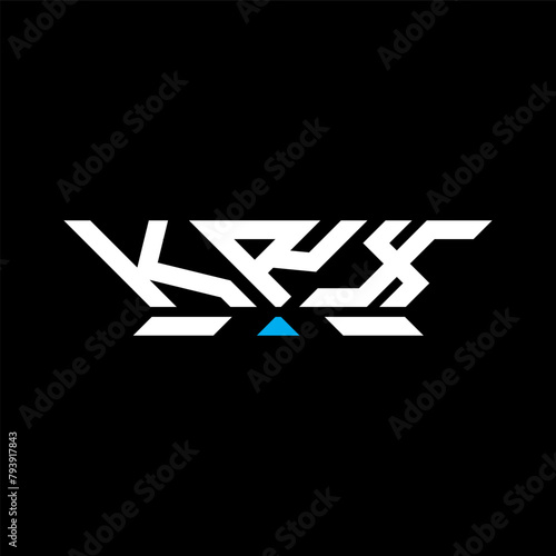 KRX letter logo vector design, KRX simple and modern logo. KRX luxurious alphabet design photo