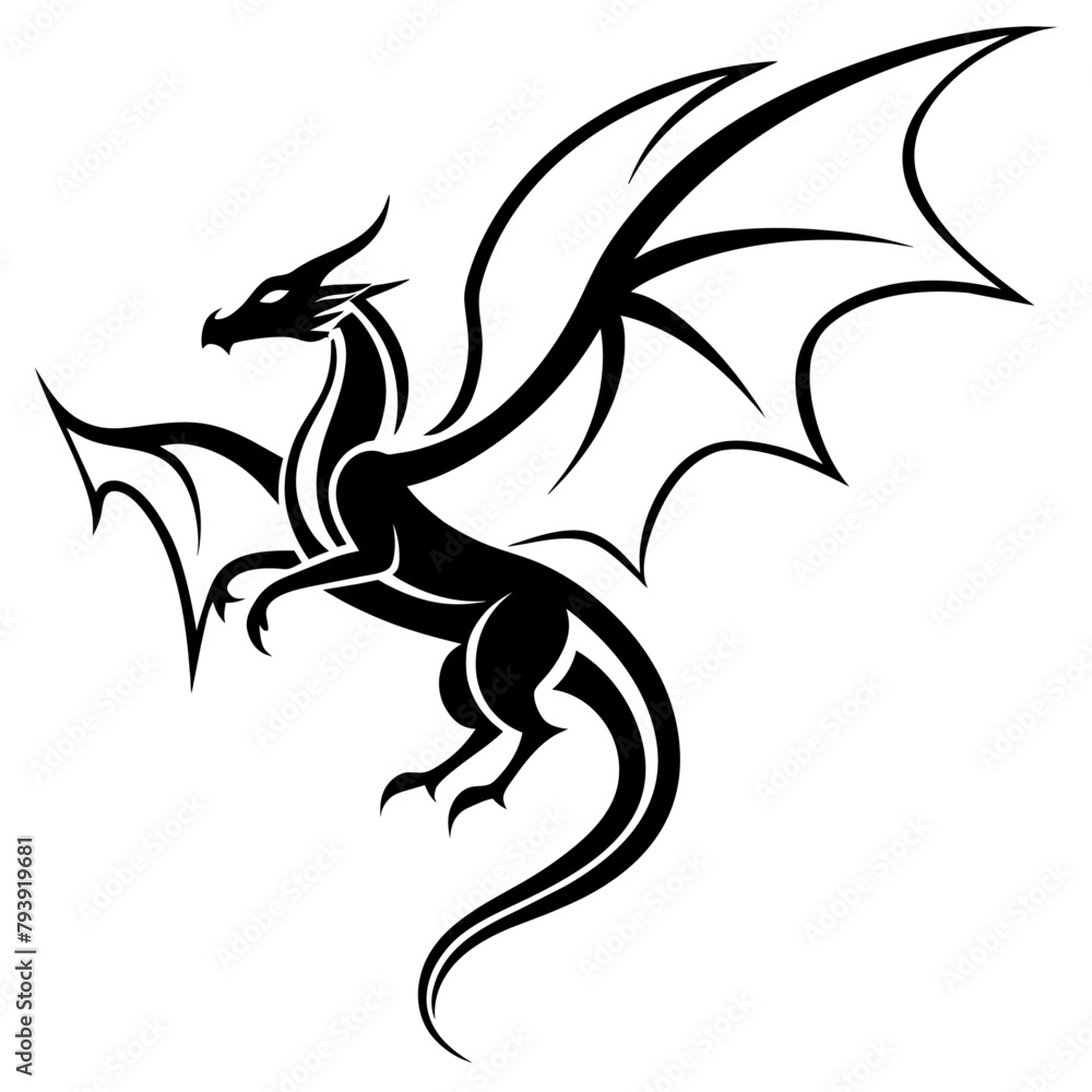 Obraz premium Tribal tattoo vector illustration (10)