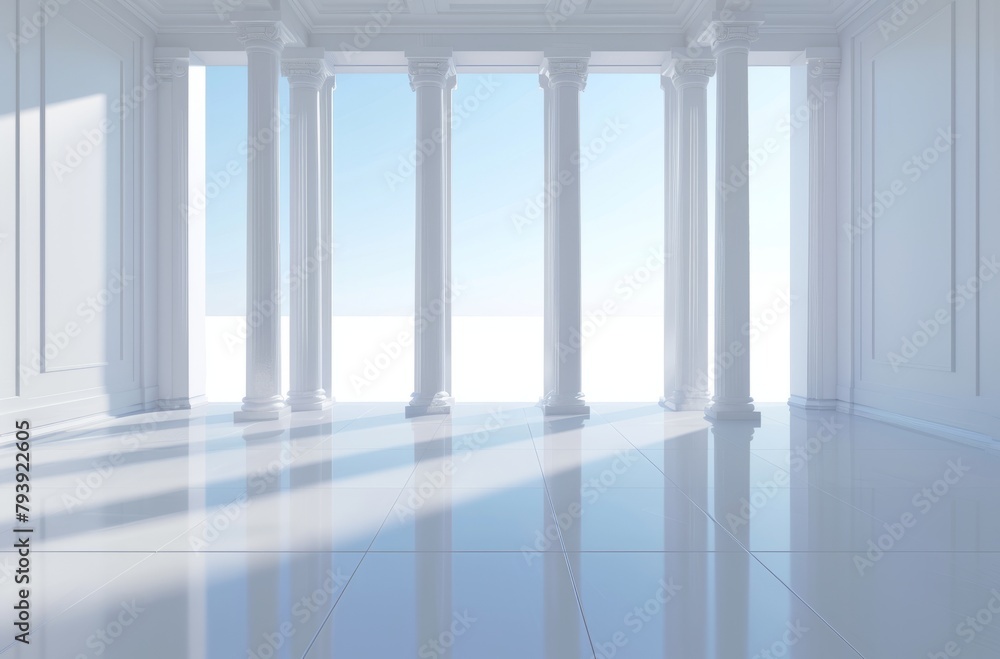 Fototapeta premium 3D modern simple space background