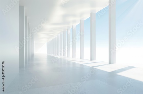 3D modern simple space background