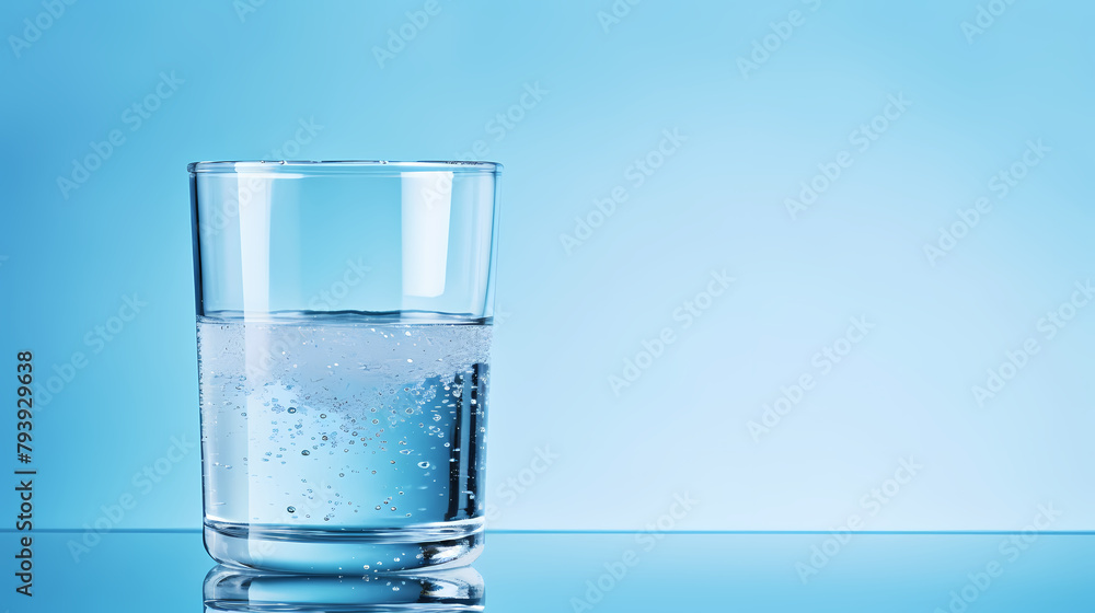glass of water on table glass of water on table