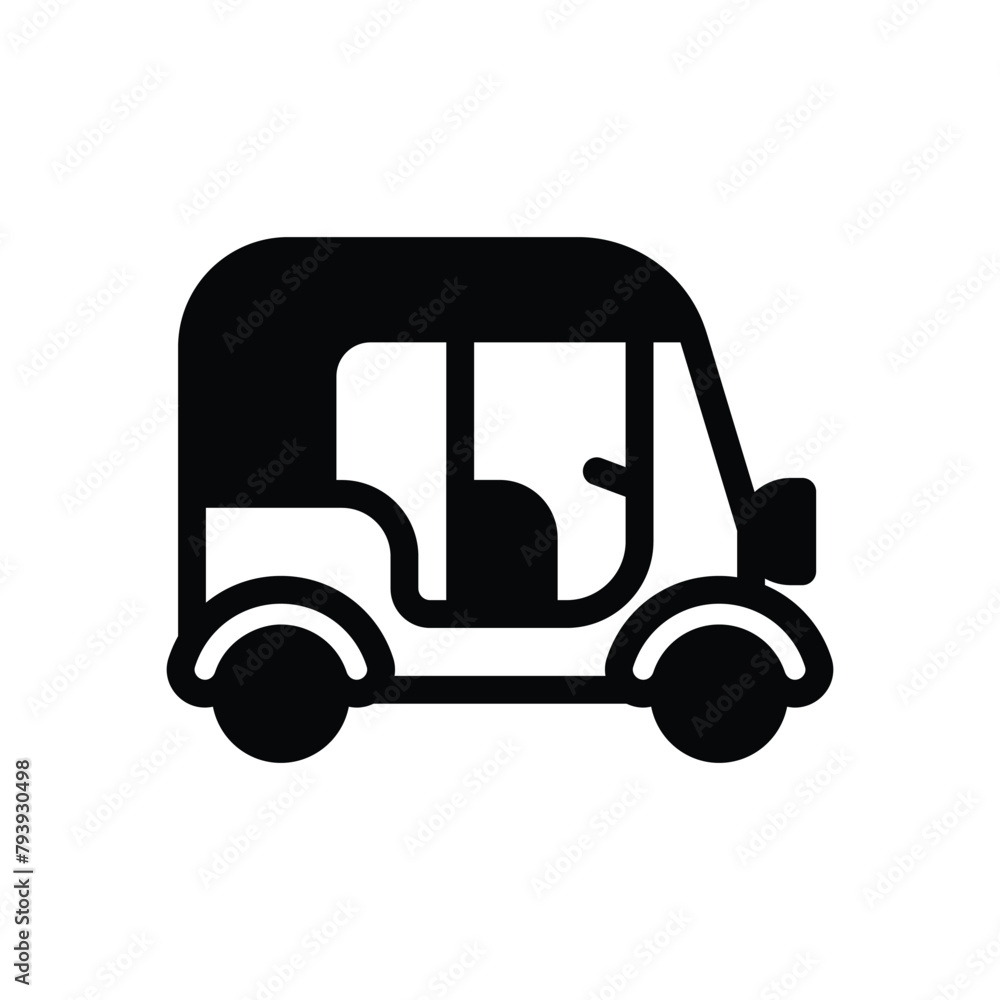 Auto Rickshaw vector icon