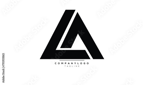 Alphabet letters Initials Monogram logo LA,LA INITIAL,LA letter photo