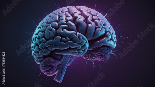 3d rendered illustration of human brain #793934825