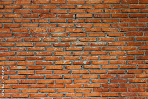 Red brick wall texture grunge background,Old grunge brick wall