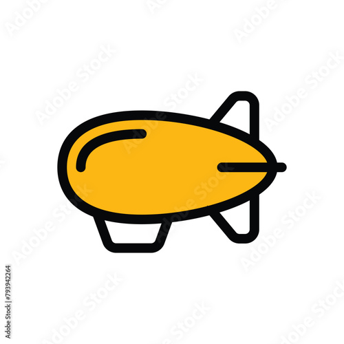 Airship vector icon