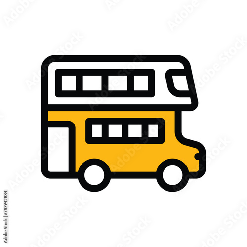 Double Decker vector icon