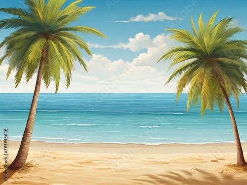 Summer Background Design for Social Media 