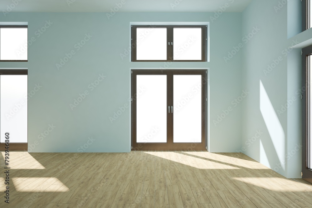 Obraz premium Modern interior design. 3D illustration