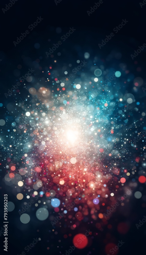 Abstract bright glitter blue background out of focus.3 d render Abstract bright glitter blue background out of focus.3 d render