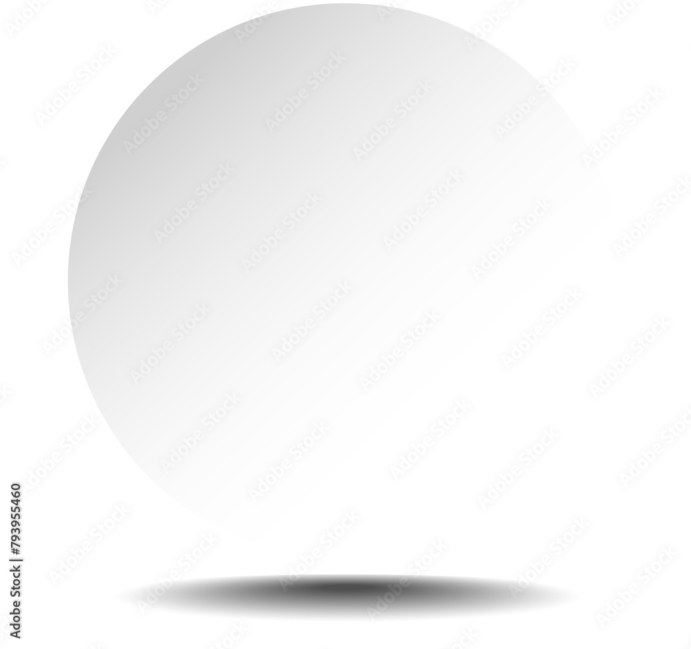 White paper round shadow White paper round shadow