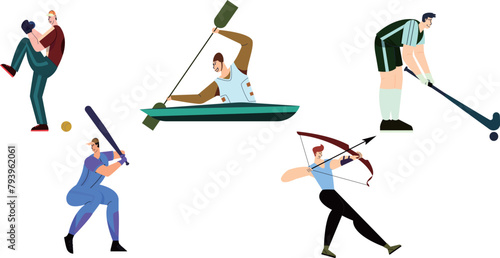 Athletic Grace: A Collage of Various Sports Activities