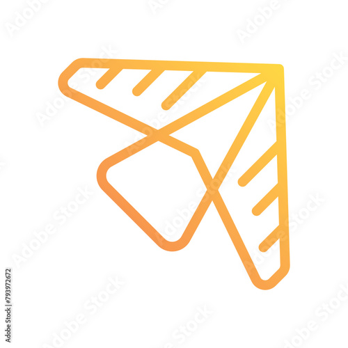 Hang Glider vector icon