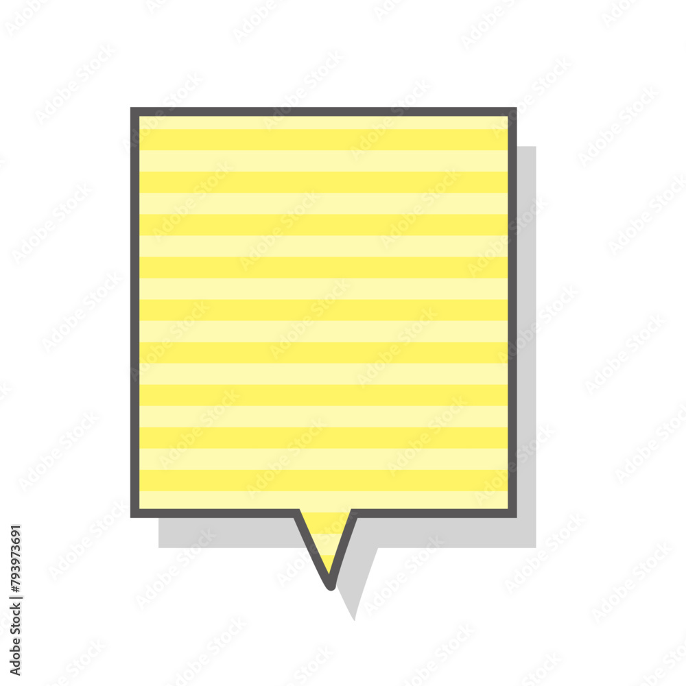 シンプルでかわいいポップな吹き出し