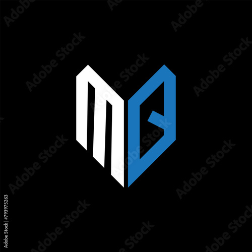 Free Download MQ letter logo design on Black background. MQ creative initials letter logo concept. MQ letter design.
 - GFXLoad