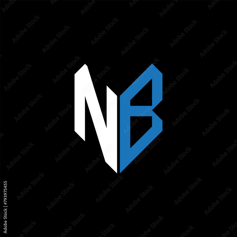 NB letter logo design on Black background. NB creative initials letter logo concept. NB letter design.
NB letter logo design on Black background. NB creative initials letter logo concept. NB letter design.