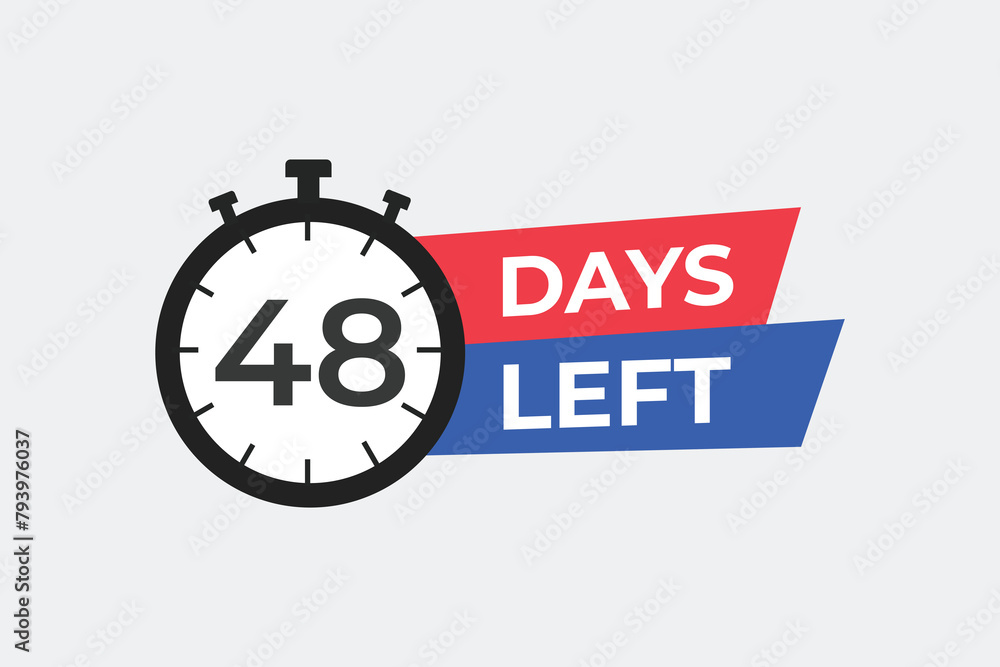 48 days to go countdown template. 48 day Countdown left days banner design. 48 Days left countdown timer
48 days to go countdown template. 48 day Countdown left days banner design. 48 Days left countdown timer