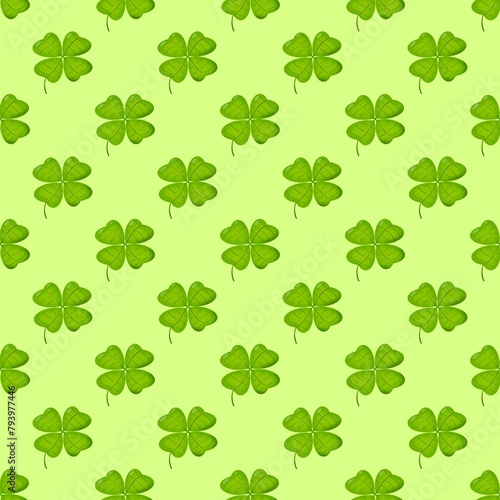 seamless pattern with clover