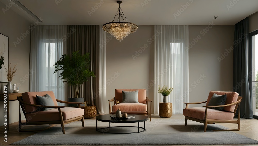 Fototapeta premium living room interior