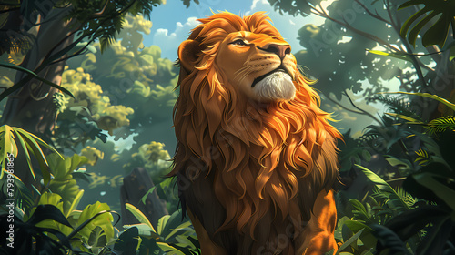 lion the king of the jungle 4k wallpaper