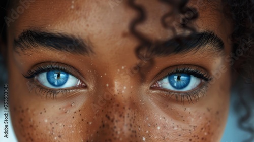 A Close-Up of Woman's Eyes