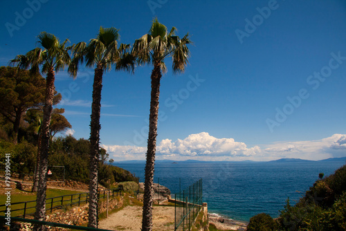 Italia, Toscana, Isola d'Elba. Il paese di Portoferraio.