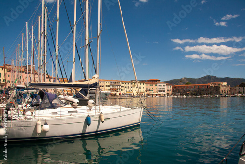 Italia, Toscana, Isola d'Elba. Il paese di Portoferraio.