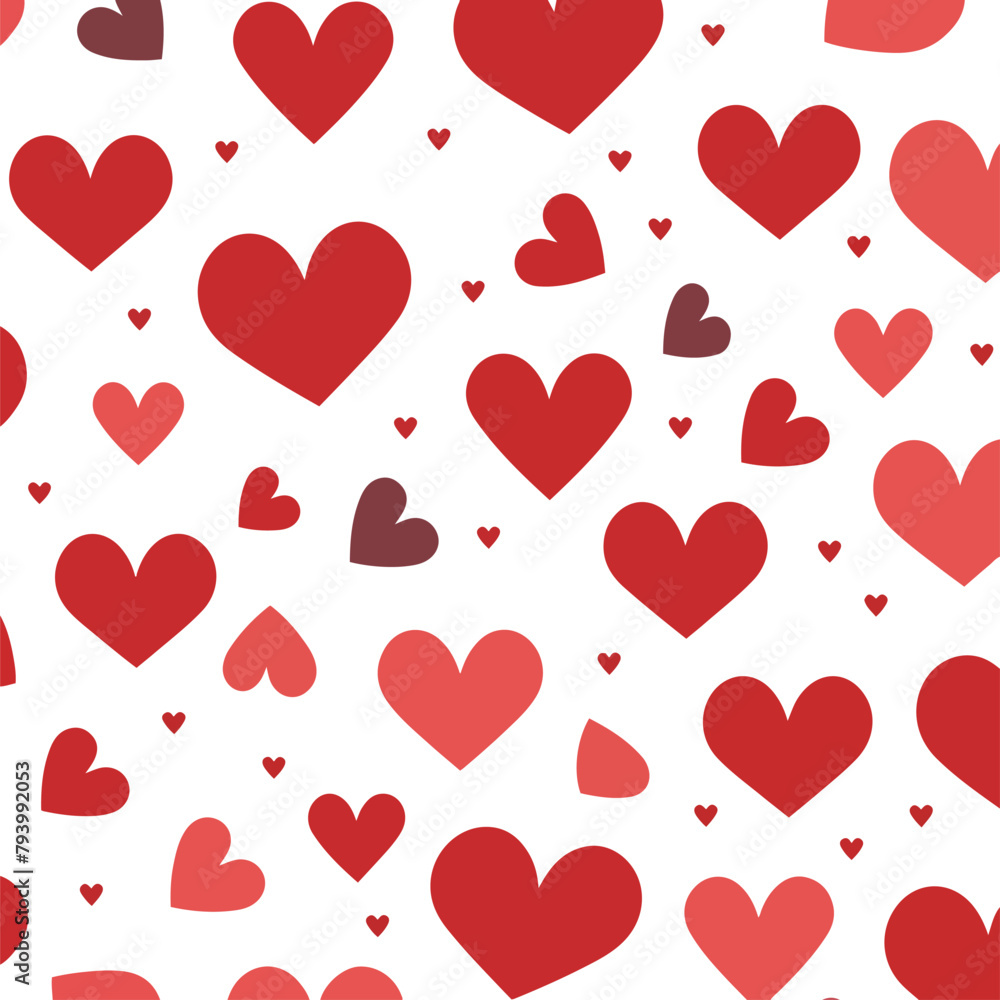 a lot of hearts are in red and white. a lot of hearts are in red and white.