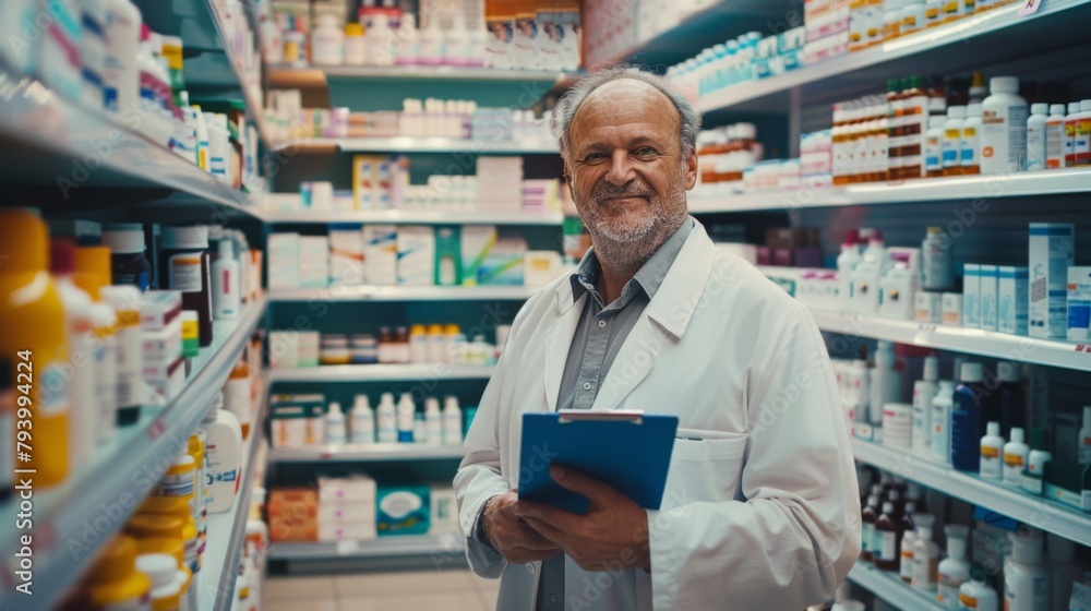 The Smiling Pharmacist at Work