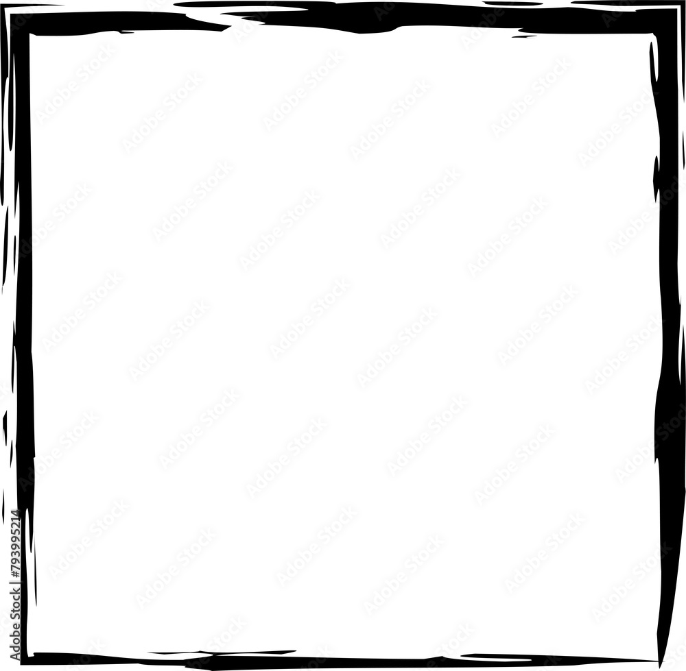 Set of square frames in grunge style. Elements for tags, labels, cards Set of square frames in grunge style. Elements for tags, labels, cards