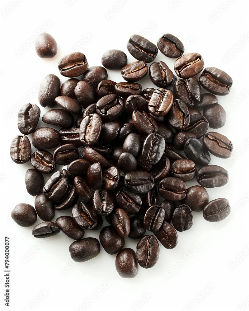 coffee beans on white background coffee beans on white background