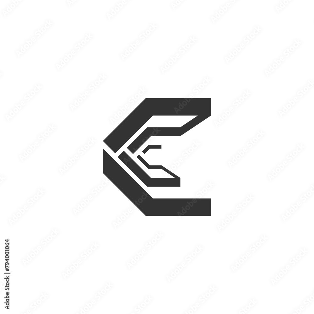 Letter C logo design vector with illustration new idea Letter C logo design vector with illustration new idea