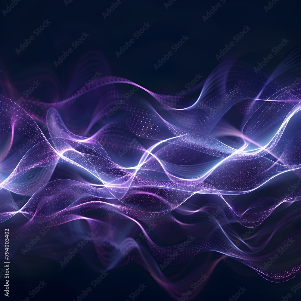 Shimmering Vibrant Soundscape of Pulsing Frequencies and Undulating Waves