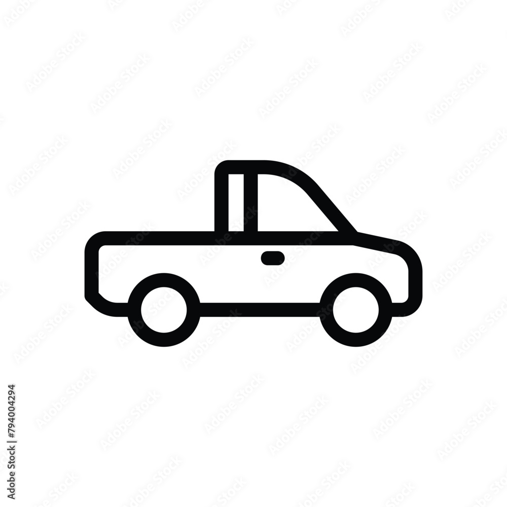 Pickup Car vector icon