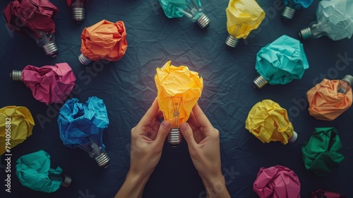 Conceptual Idea Generation with Crumpled Paper Lightbulbs