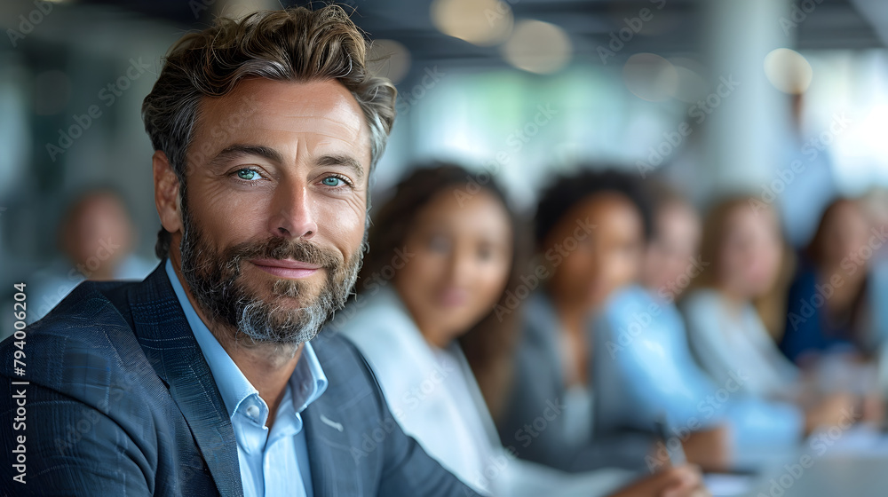 Experienced Business Mentor Facilitating Company Meeting on Strategic Planning and Growth Initiatives Experienced Business Mentor Facilitating Company Meeting on Strategic Planning and Growth Initiatives