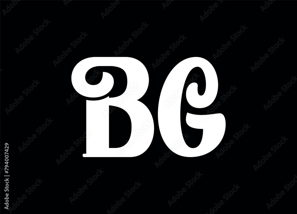 BG letter logo and monogram logo design BG letter logo and monogram logo design
