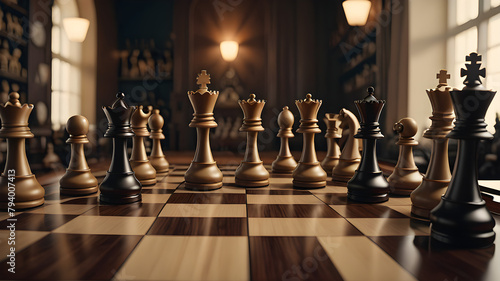 chess pieces on a chessboard