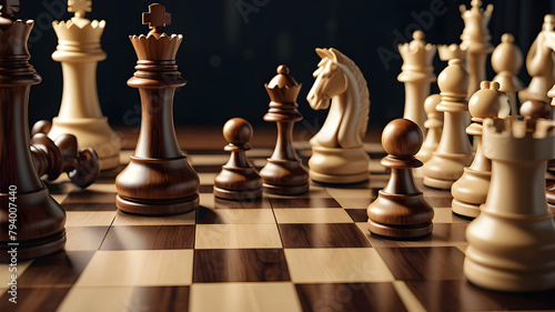 chess pieces on a chessboard