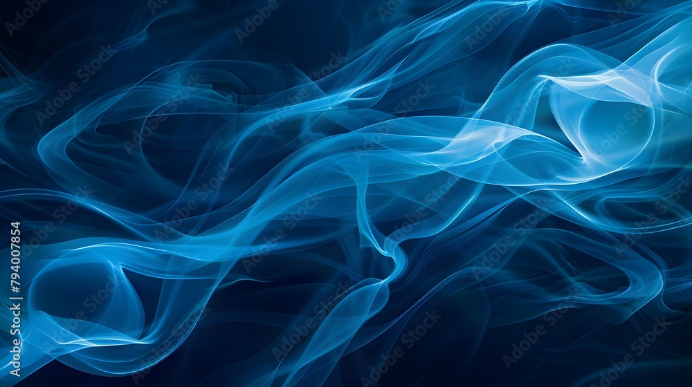 Smoke Wave Art: Abstract design with smooth motion, illustrating flowing waves