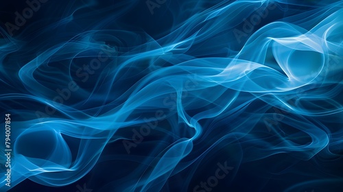 Smoke Wave Art: Abstract design with smooth motion, illustrating flowing waves