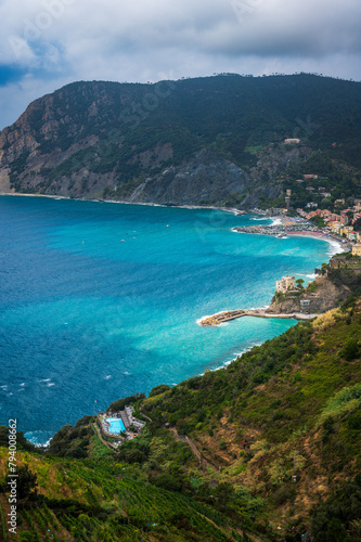 Magic of the Cinque Terre. Timeless images. Monterosso  the port  the beach and the ancient village