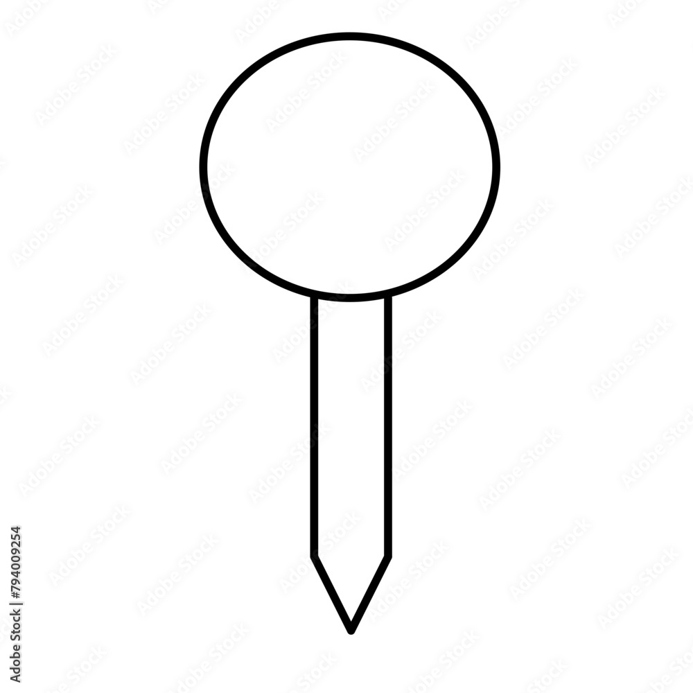 pin icon vector symbol illustration pin icon vector symbol illustration