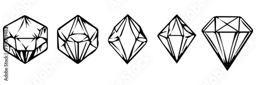 illustration of an background with a gem
