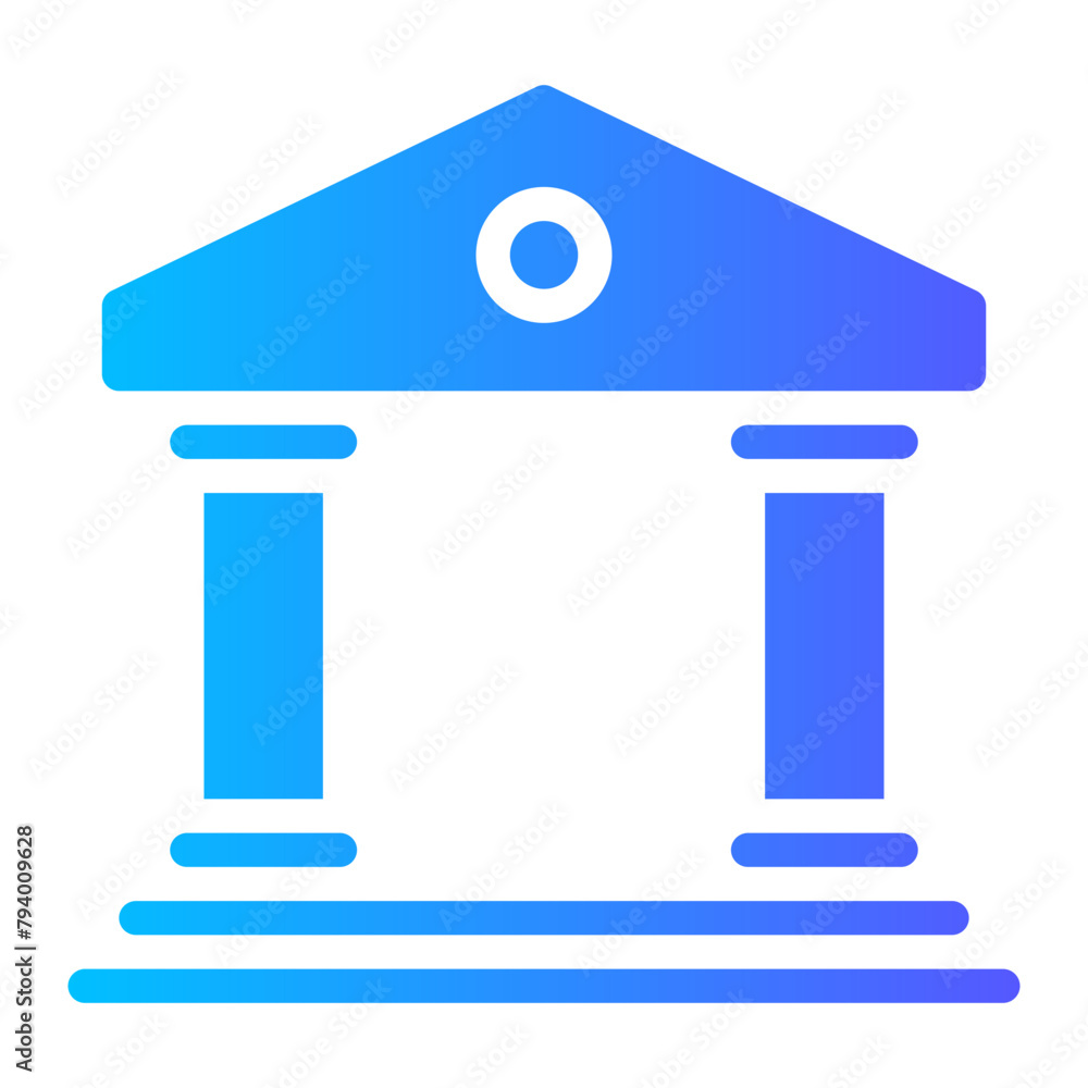 bank gradient icon bank gradient icon